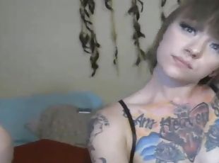 hardcore, couple, horny, pute, webcam, tatouage, soutien-gorge
