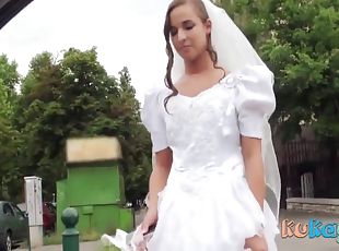 невесты, на-улице, отсос-на-камеру, венчание