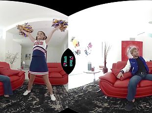 tonåring, pov, tofsar, cheerleader, uniform