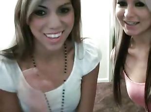 Two webcam lesbians having fun and masturbates