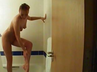 mandi, bintang-porno, normal, mandi-shower, seorang-diri