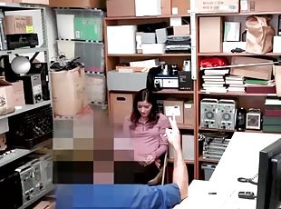 Shoplifter emily willis sucks and gets fucked by the lp officer