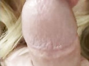 ekstrem, amatør, blowjob, cum, fantasi, suging