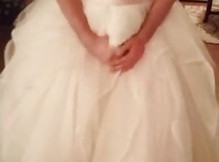 I put on and cum in the newlywed brides magnificent fluffy wedding ...