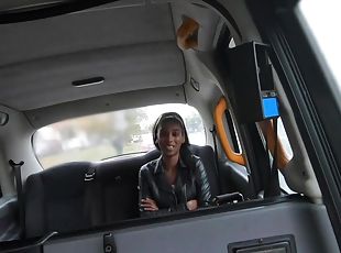 Fake Taxi Skinny Ebony Hottie Fucked on the Backseat - Reality hard...