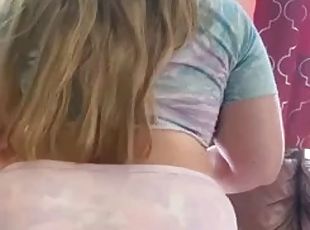 grosse, masturbation, babes, belle-femme-ronde, joufflue, salope, blonde, gode, bout-a-bout, solo