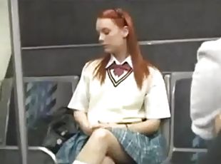 Teen girl fucked by a stranger on a bus