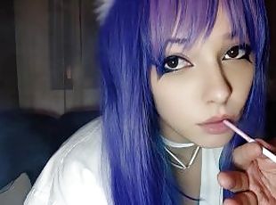 Hot Egirl being fed cigarette by stepdad (full vid on my 0nlyfans/M...