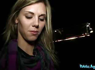 Tall, Slim Blonde Enjoys A Public Fucking By Horny Stranger - POV s...