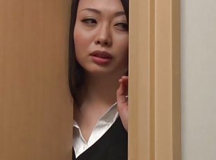 Japanese office girl receives hardcore pounding as she moans