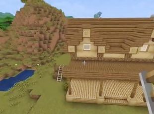 How to build a Family Log House in Minecraft