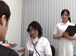 Two Nice Japanese Nurses Give a Patient Hardcore Service