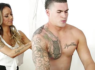 grosse, couple, belle-femme-ronde, tatouage