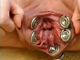 extrém, terhes, punci, piercing