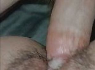 fisse-pussy, amatør, teenager, creampie, synsvinkel, sperm, realitet, tatovering, hårdhændet