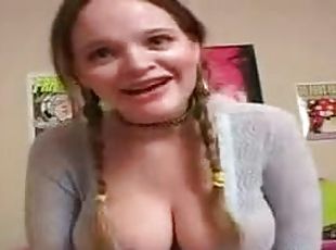Busty Blonde Titty fucks A Big Cock With Her Mouthwatering Jugs