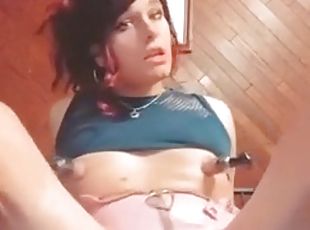 transsexuelle, interracial, jeune-18, lingerie, webcam, fétiche, solo