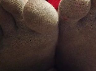 Grey Toe Socks - Sock Fetish