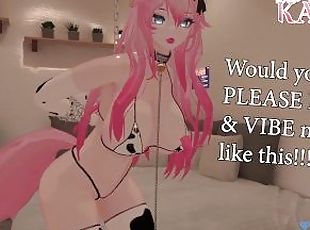 New Year TREAT!!! CATGIRL CHAINS her hands up and gets FUCKED and V...