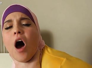 Full-Bosomed Hijabi MILF Copulated Hard
