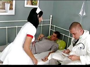 Doctor and Patient Banging The Brunette Nurse Renata Black