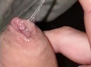 Horny builder makes lots of precum