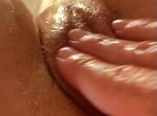 Juicy pussy fingering to relax naughty girl