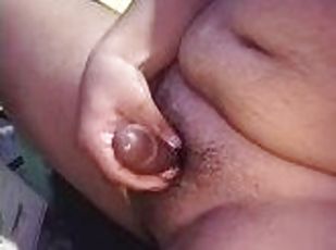 asiatisk, pappa, cumshot, handjob, lubben, far