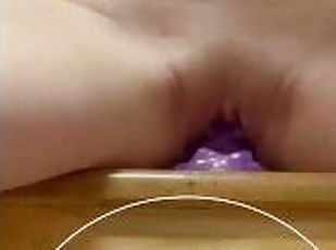 Horny College Furry Spreads Her Pussy Open With Huge Purple Dragon ...