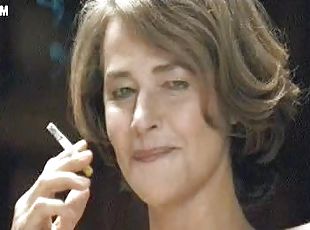 Hot MILF Smoking in her Lingerie
