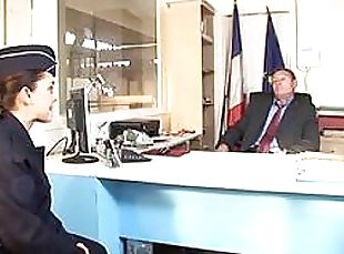 Incredibly Hot French Customs Broker Gets Ass Banged and Jizzed On