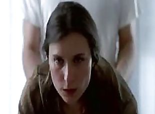 Sexy Katrin Cartlidge Rubs Her Pussy While Getting Banged Doggy Style