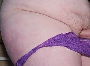 Hot Worker Rubbing Pussy and Cumming in Panties  thigh job