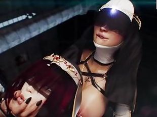 Futa Nun Hard Anal Fuck And Creampie  Exclusive Futanari Hentai Ani...