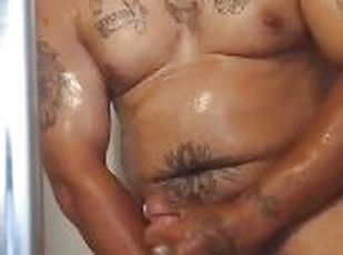 mandi, ekstrem, berambut, besar-huge, mastubasi, orgasme, cumshot-keluarnya-sperma, penis-besar, homo, sentakkan