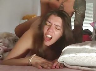 rumpe, store-pupper, doggy, amatør, blowjob, milf, hardcore, par, pov, fetisj