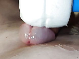 Close Up With Hitachi Wand Vibrating Cum Out Of My Dick Part DMVToy...
