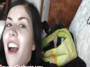 POV lesbian porn with toy fucking