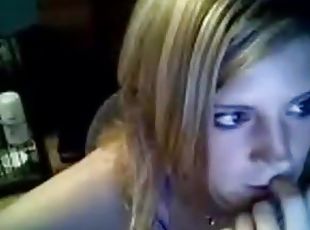 amatør, teenager, blond, webcam, drillende