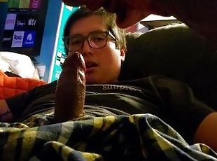 Gamer Boy Gets Cock Sucked by Daddy