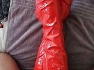 Dirty Talking Slut????in Red Boots Wanted Subject to Cum all over H...