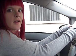 gros-nichons, public, ados, voiture, rousse, salope, webcam