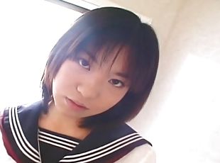 Pretty Japanese schoolgirl cumfaced uncensored