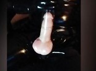 onani, amatør, cumshot, stor-pikk, leke, slave, cum, fetisj, latex, alene