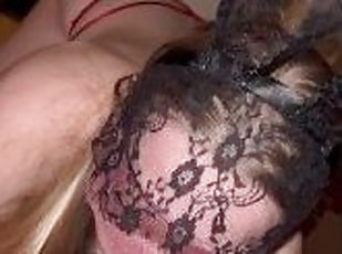 amatør, blowjob, milf, tenåring, deepthroat, svelging, blond