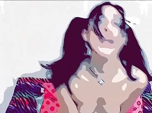 Animated teen in pigtails sucks and fucks dildo until you both cum ...