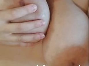 POV I play with your cum. I beg you to fuck me again. Big huge tits...