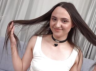 Krinzh Baby's first anal casting ATM Only anal Deep throat Fac...