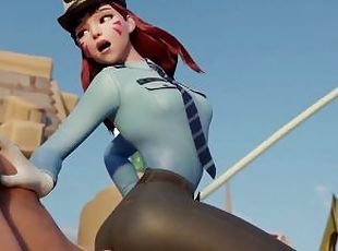 Police Girl Dva Hot Ass Jerking And Getting Cum In Aquapark  Hottes...