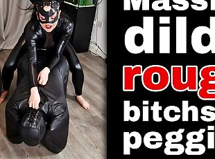 Leather Bitchsuit Pegging Femdom FLR Miss Raven Training Zero Huge ...